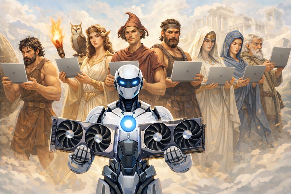 oh my opencode agents with laptops and gpu