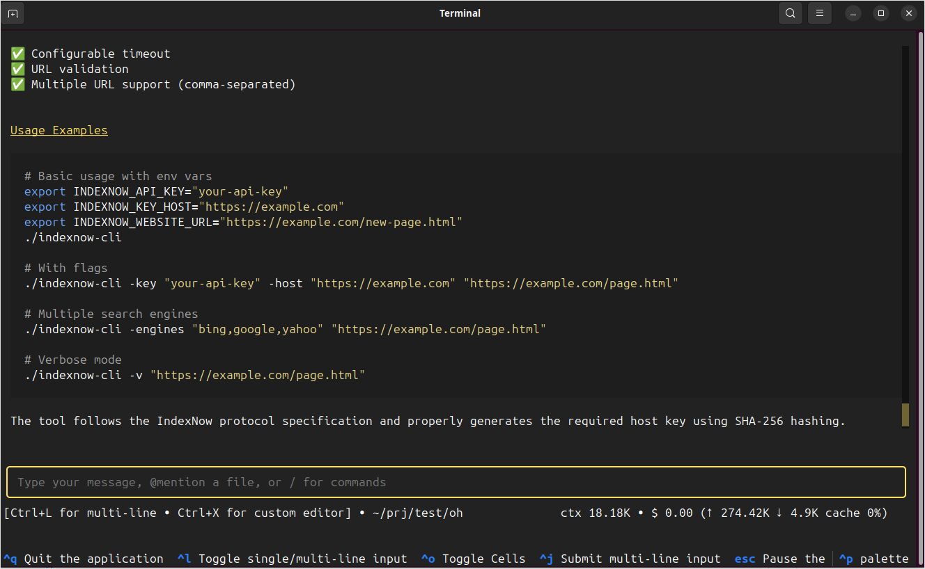 openhands text user interface