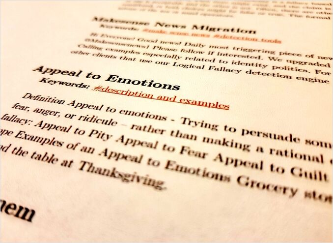 Logical Fallacy - Appeal to Emotions