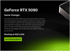 Цены на видеокарты NVIDIA RTX 5080 и RTX 5090 в Австралии - октябрь 2025 года