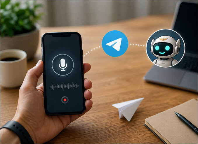 управление голосом Hermes с мобильного через Telegram