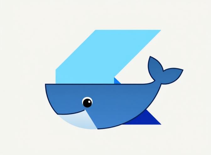 docker+flutter logos