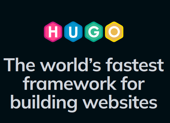 Hugo logo and slogan