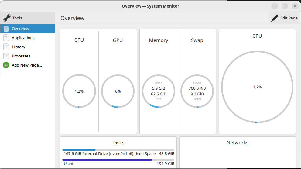 kde plasma systemmonitor - LinuxでのGPU監視