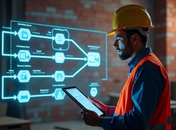 lavoratore edile con transazioni distribuite