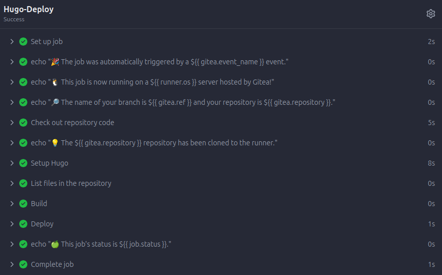 hugo-deploy-log-gitea-actions